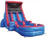 20' double lane tsunami water slide with pool